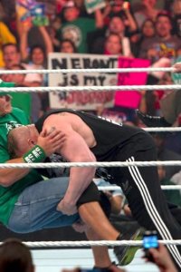 WWE Raw – S19E67 – Brock Lesnar brawled with John Cena
